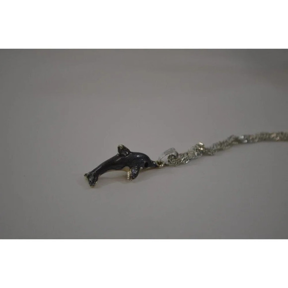 Ciel Collectibles Dolphin Trinket Box w/ Necklace Enamel Swarovski Crystals - Picture 8 of 9